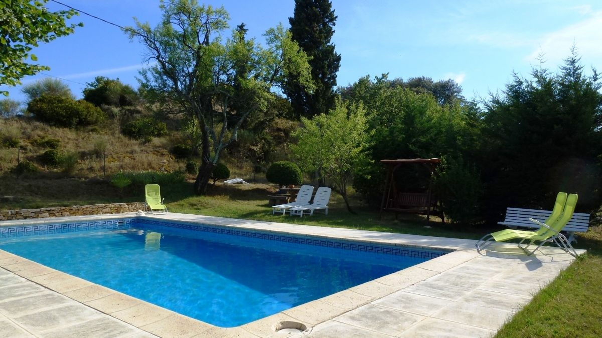 La piscine du mas d'Eylieux en Ardèche à St Montan